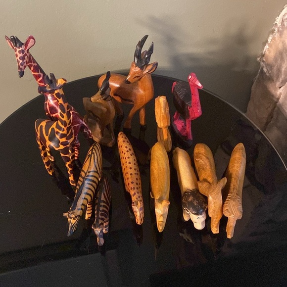 13 Animal  Wood Art Figurines - Picture 9 of 16